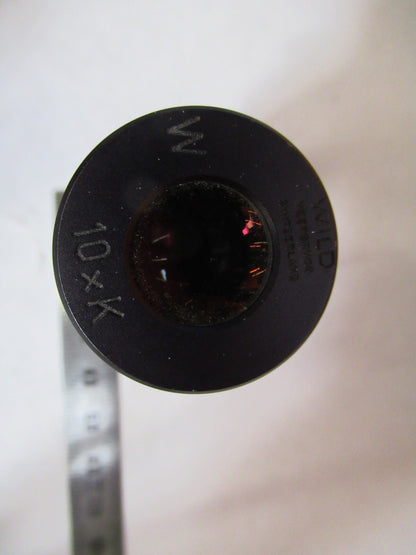 WILD HEERBRUGG 10xK H SWISS LENS OCULAR EYEPIECE MICROSCOPE PART AS PIC y3-a-18