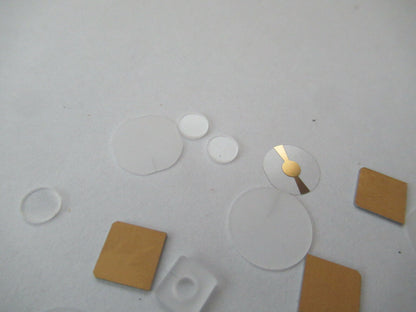 LOT BLANK PIEZOELECTRIC QUARTZ CRYSTAL X- Y- YX-CUT PIEZO SENSOR AS PIC #F5-A-53