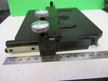 AO SPENCER XY STAGE CLIPS TABLE MICROSCOPE PART AS PICTURED X9-B-80