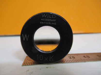 WILD HEERBRUGG 10xK H SWISS LENS OCULAR EYEPIECE MICROSCOPE PART AS PIC y3-a-18
