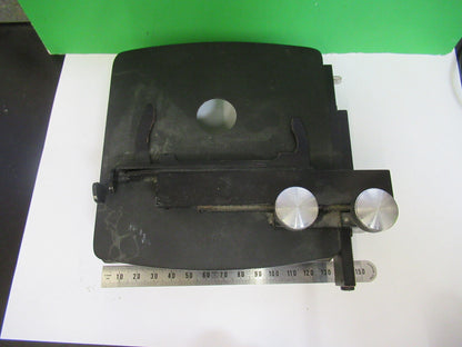 BAUSCH LOMB XY STAGE TABLE ANTIQUE MICROSCOPE PART AS PICTURED X5-A-14