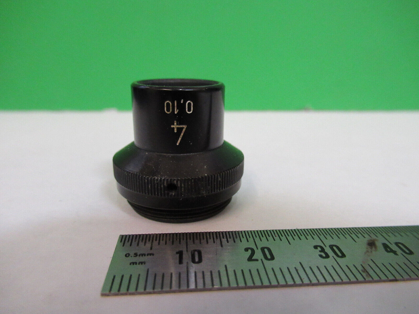WILD HEERBRUGG SWISS OBJECTIVE 4X LENS MICROSCOPE PART AS PICTURED G8-A-83