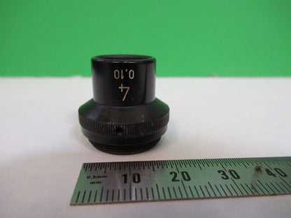 WILD HEERBRUGG SWISS OBJECTIVE 4X LENS MICROSCOPE PART AS PICTURED G8-A-83