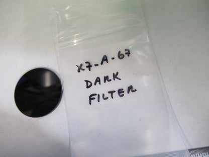OPTICAL SCHOTT DARK FILTER OPTICS  as pictured X7-A-67
