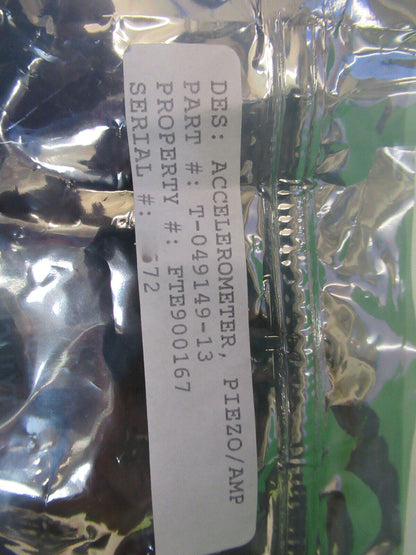 BOEING AIRCRAFT  T-049149-13 ACCELEROMETER VIBRATION SENSOR AS PICTURED X5-A-34