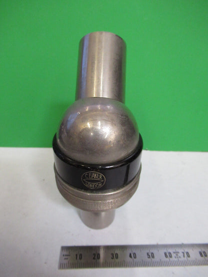 ANTIQUE C. BAKER LONDON TUBUS MONOCULAR HEAD MICROSCOPE PART AS PICTURED X2-A-75