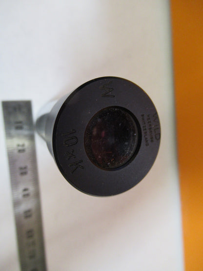 WILD HEERBRUGG 10xK H SWISS LENS OCULAR EYEPIECE MICROSCOPE PART AS PIC y3-a-18