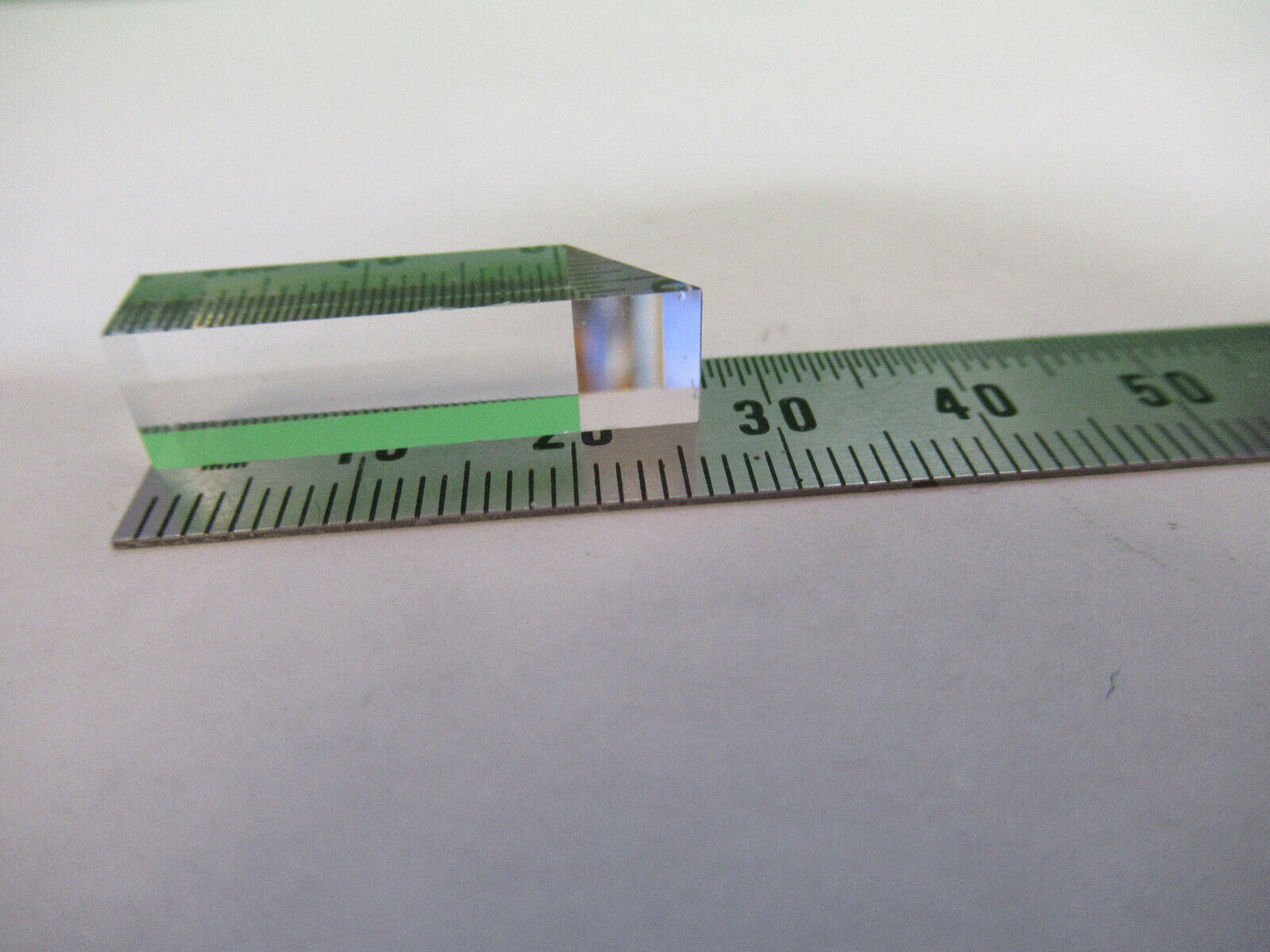 OPTICAL BK7 GLASS PRISM + MIRROR SURFACE LASER OPTICS AS PICTURED X7-A-14