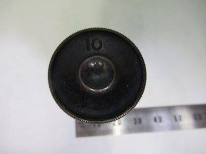 ANTIQUE 10X BAUSCH LOMB EYEPIECE LENS OCULAR MICROSCOPE PART as pictured X7-A-65