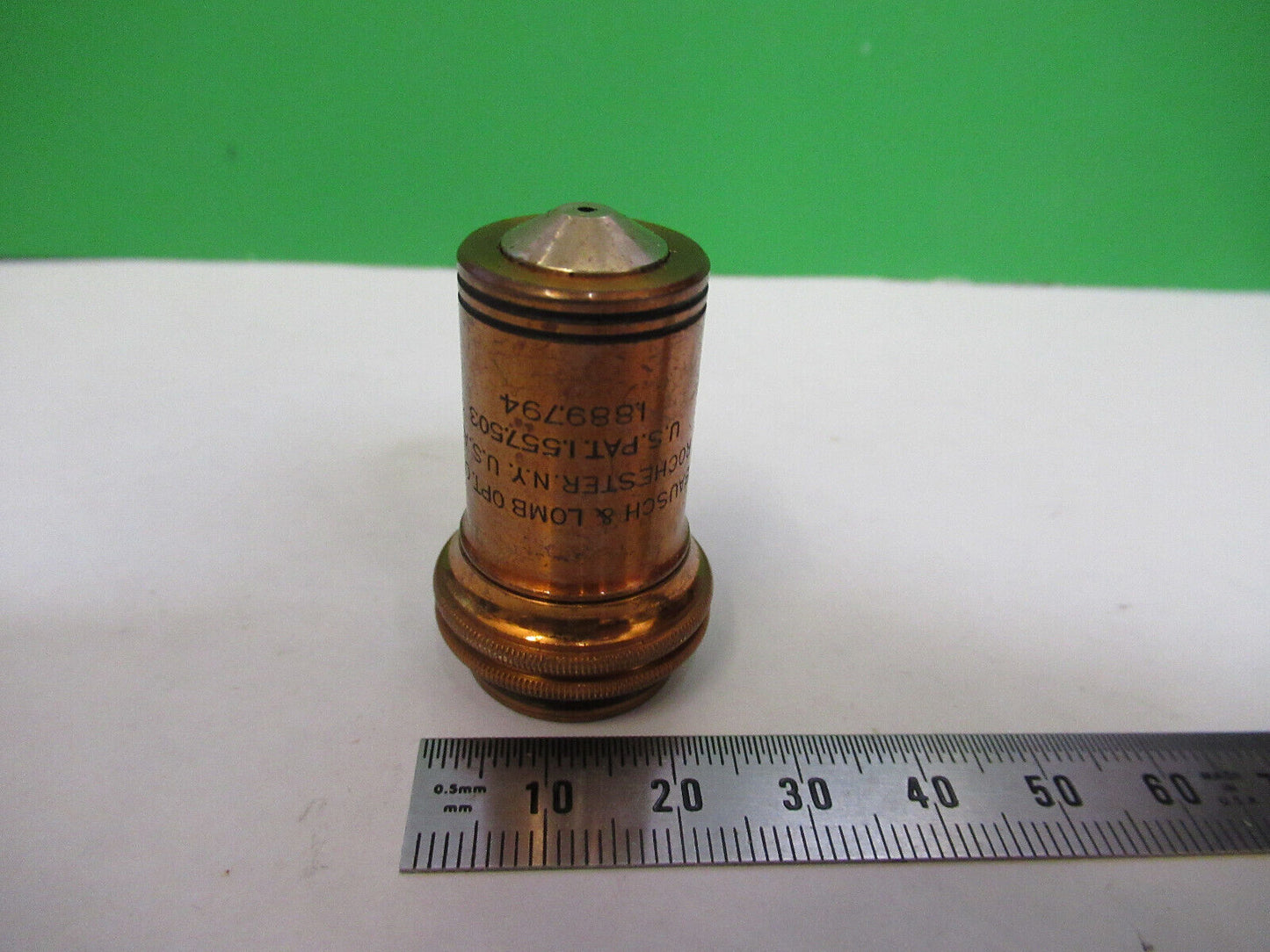 for parts ANTIQUE BAUSCH LOMB MICROSCOPE OBJECTIVE OPTICS as pictured X7-A-20