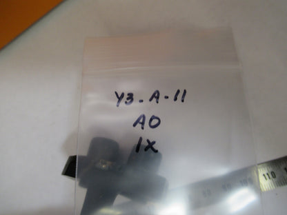AMERICAN OPTICS AO OBJECTIVE 1X STEREO MICROSCOPE PART AS PICTURED &Y3-A-11