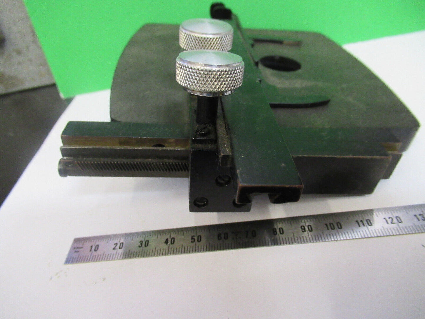 For parts BAUSCH LOMB XY STAGE TABLE ANTIQUE MICROSCOPE PART AS PICTURED X5-A-13