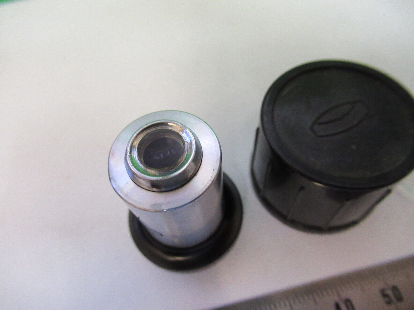 JAPAN OBJECTIVE A 10X LENS OPTICS MICROSCOPE PART AS PICTURED X5-A-27