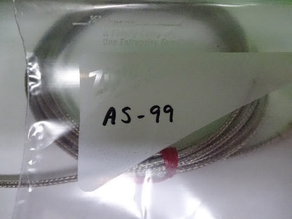 ARMORED CABLE 10-32 MICRODOT CONNECTOR for PIEZO ACCELEROMETER SENSOR #AS-99