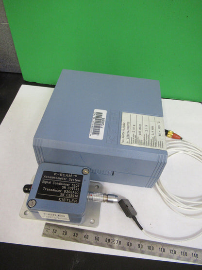 KISTLER 8302A10 DC ACCELEROMETER + SIGNAL CONDITIONER SENSOR AS PICTURED X9-B-86