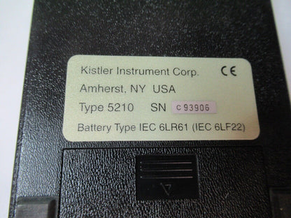 KISTLER K-BEAM POWER SUPPLY 5210 for ACCELEROMETER AS PICTURED G5-A-12