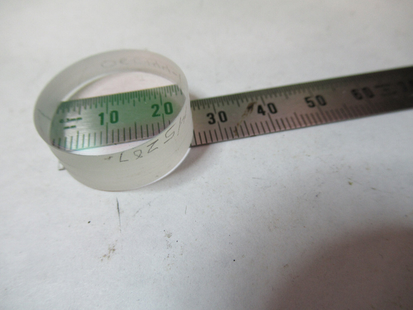 OPTICAL COATED FLAT OPTICS LENS 1" DIAMETER AS PICTURED X2-A-89