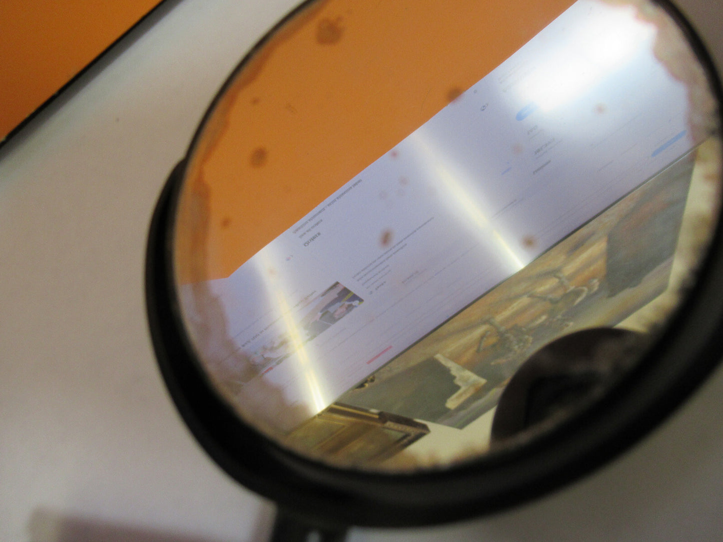 ANTIQUE BAUSCH LOMB MIRROR OPTICS STEREO MICROSCOPE PART AS PICTURED &Y3-A-03