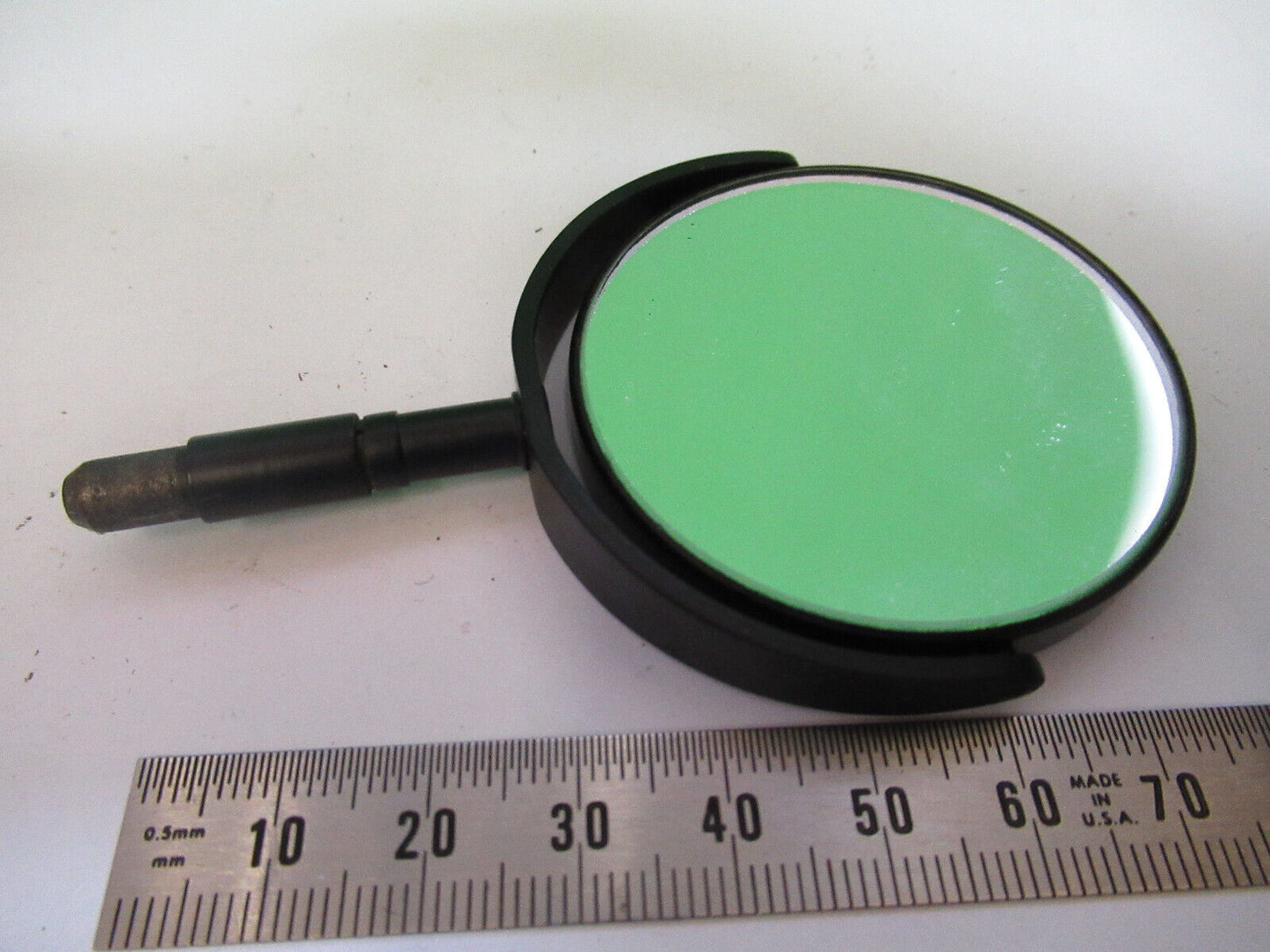 ANTIQUE BAUSCH LOMB OPTICS MIRROR ASSEMBLY MICROSCOPE PART AS PICTURED X5-A-19