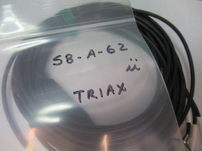 16 FEET TRIAXIAL CABLE  1/4-28 TO BNC for PIEZO ACCELEROMETER PICTURED S8-A-62