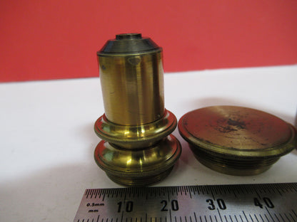 Antique Brass Beck London Objective Lens Microscope Part