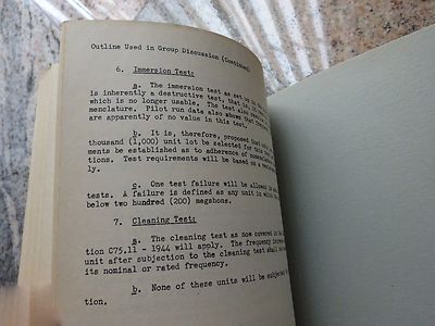 Very Rare 1944 Frequency Control Symposium Proceedings Wwii Era