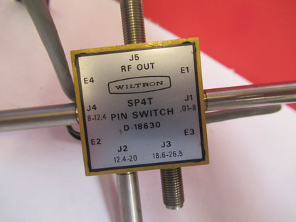 WILTRON D-18630  SP4T PIN SWITCH MICROWAVE RF FREQUENCY GHz AS PICTURED T7-A-43