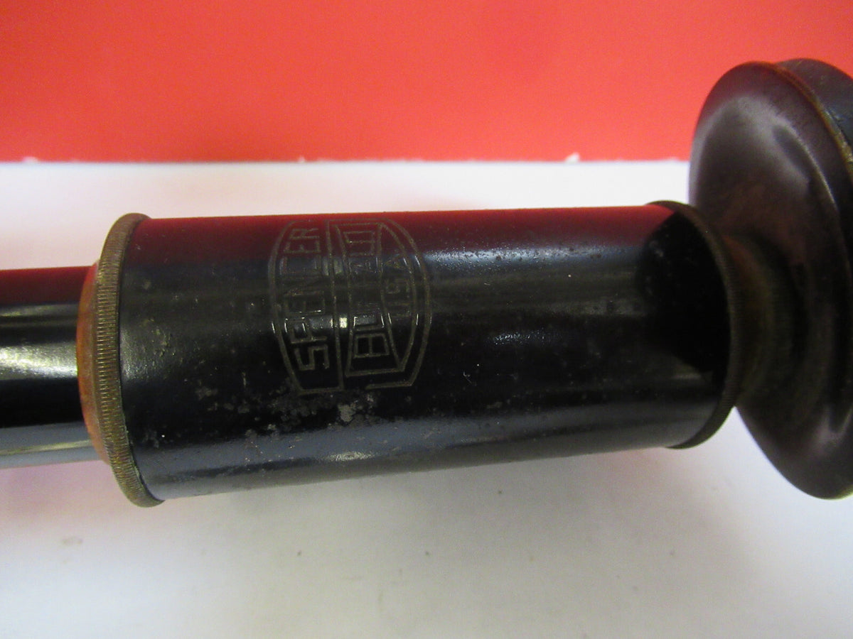 Antique Brass Spencer Lens Co. Tubus + Nosepiece Microscope Part