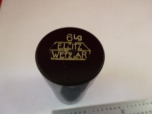 EMPTY LEITZ GERMANY OBJECTIVE CONTAINER [6Lg] MICROSCOPE PART AS IS Dwr#4-DT