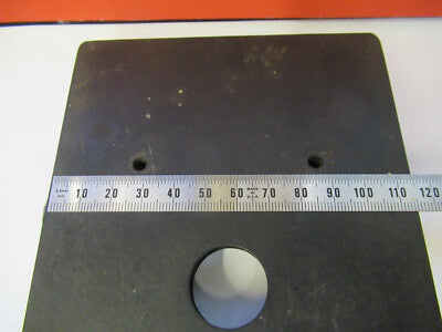 ANTIQUE BAUSCH LOMB STAGE TABLE MICROSCOPE PART AS PICTURED &13-FT-59
