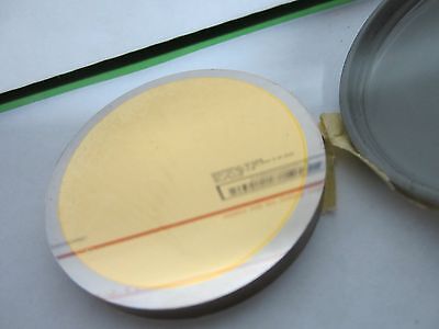 OPTICAL THICK STEEL GOLD PLATED MIRROR [scratched] LASER OPTICS BIN#Q4-57