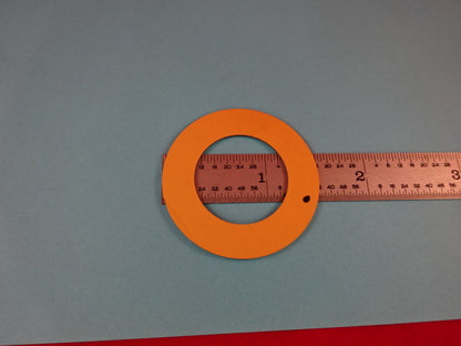 QUARTZ BLANK X-CUT GOLD PLATED for SENSOR FORCE OR PRESSURE CELL AS IS #F4-B-09