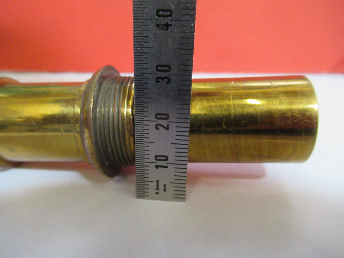 RARE ANTIQUE BRASS EYEPIECE OCULAR LENS MICROSCOPE PART AS PICTURED F8-A-71