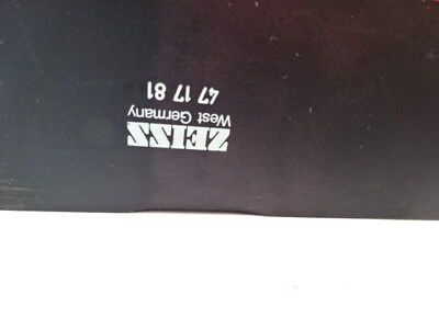 MICROSCOPE PART ZEISS GERMANY IM405 FILTER SLIDE 471781 OPTICS AS IS #88-41