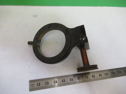 ANTIQUE BAUSCH LOMB CONDENSER HOLDER BRASS MICROSCOPE PART AS PICTURED S7-A-10