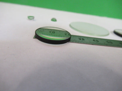 OPTICAL GLASS LENSES + MINI MIRROR LOT OPTICS AS PICTURED U8-A-61