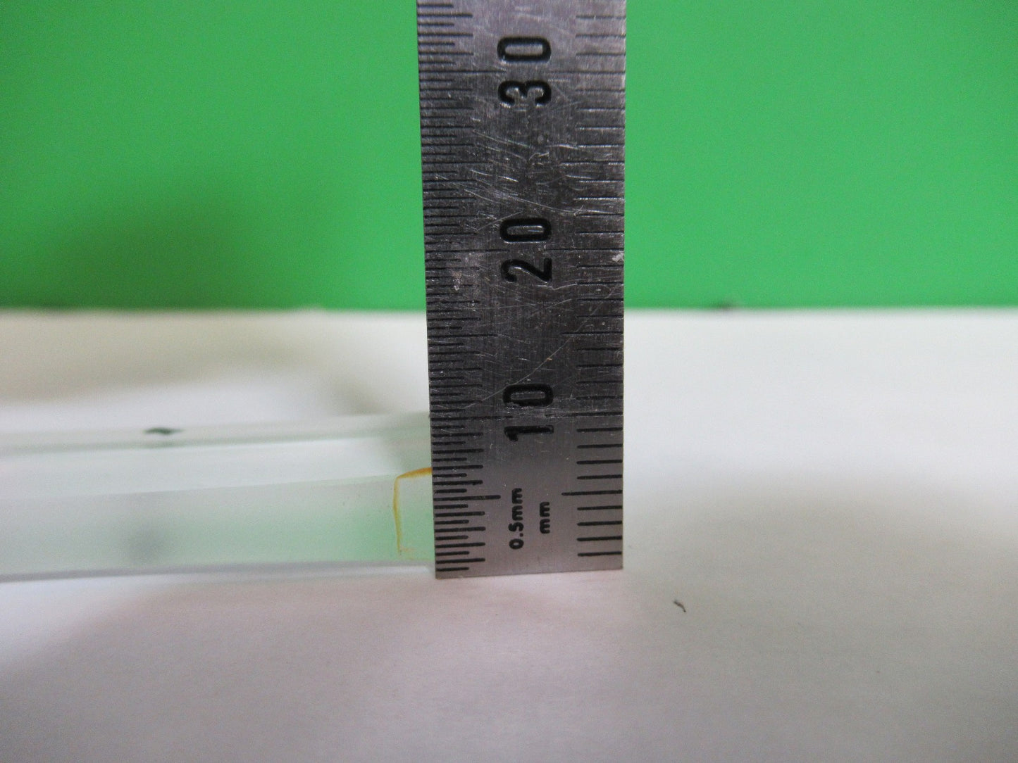 OPTICAL GLASS RECTANGULAR Bi CC CONCAVE LENS LASER OPTICS AS PICTURED 98-A-03