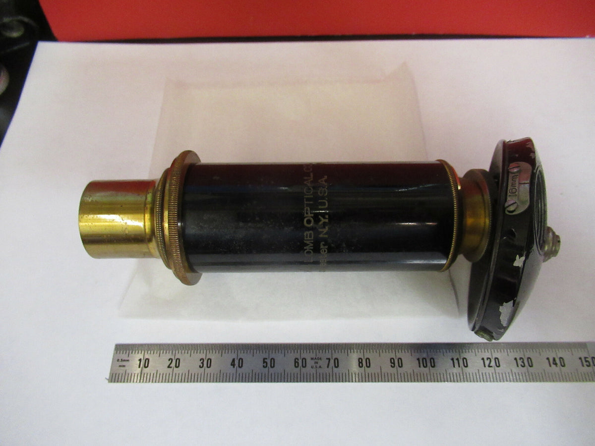 Antique Brass Bausch & Lomb Tubus + Nosepiece Microscope Part