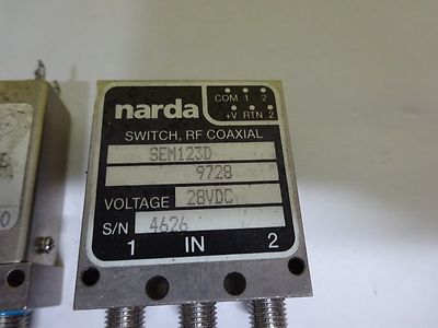 RF FREQUENCY MICROWAVE NARDA + K&L COAXIAL SWITCH LOT AS IS BIN#X1-11