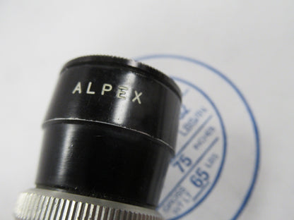Rare Lens Alpex Ocular Eyepiece Antique Optics Lens