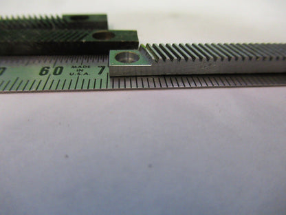 LOT 4 PIECES RACK GEAR BAUSCH LOMB AO SPENCER MICROSCOPE PART AS PICTURE U8-A-39