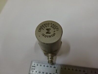 MEGGITT ENDEVCO 7751-500 ACCELEROMETER VIBRATION SENSOR  UNIAXIAL AS IS #2-B-04