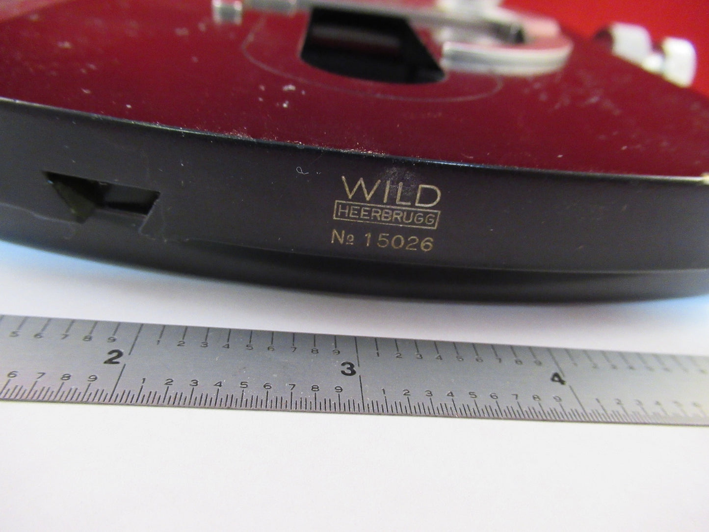 WILD HEERBRUGG SWISS M20 STAGE TABLE MIKROMETER-MIKROSKOP-TEIL WIE BESEHEN #F7-15