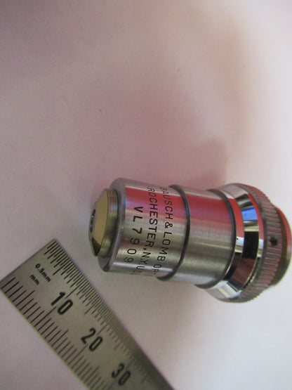 BAUSCH LOMB 10X LENS MICROSCOPE PART OBJECTIVE OPTICS AS PIC #S6-A-43