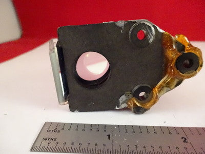 MICROSCOPE PART LEITZ BEAM SPLITTER OPTICS [chip corner] AS IS  BIN#7-A-15