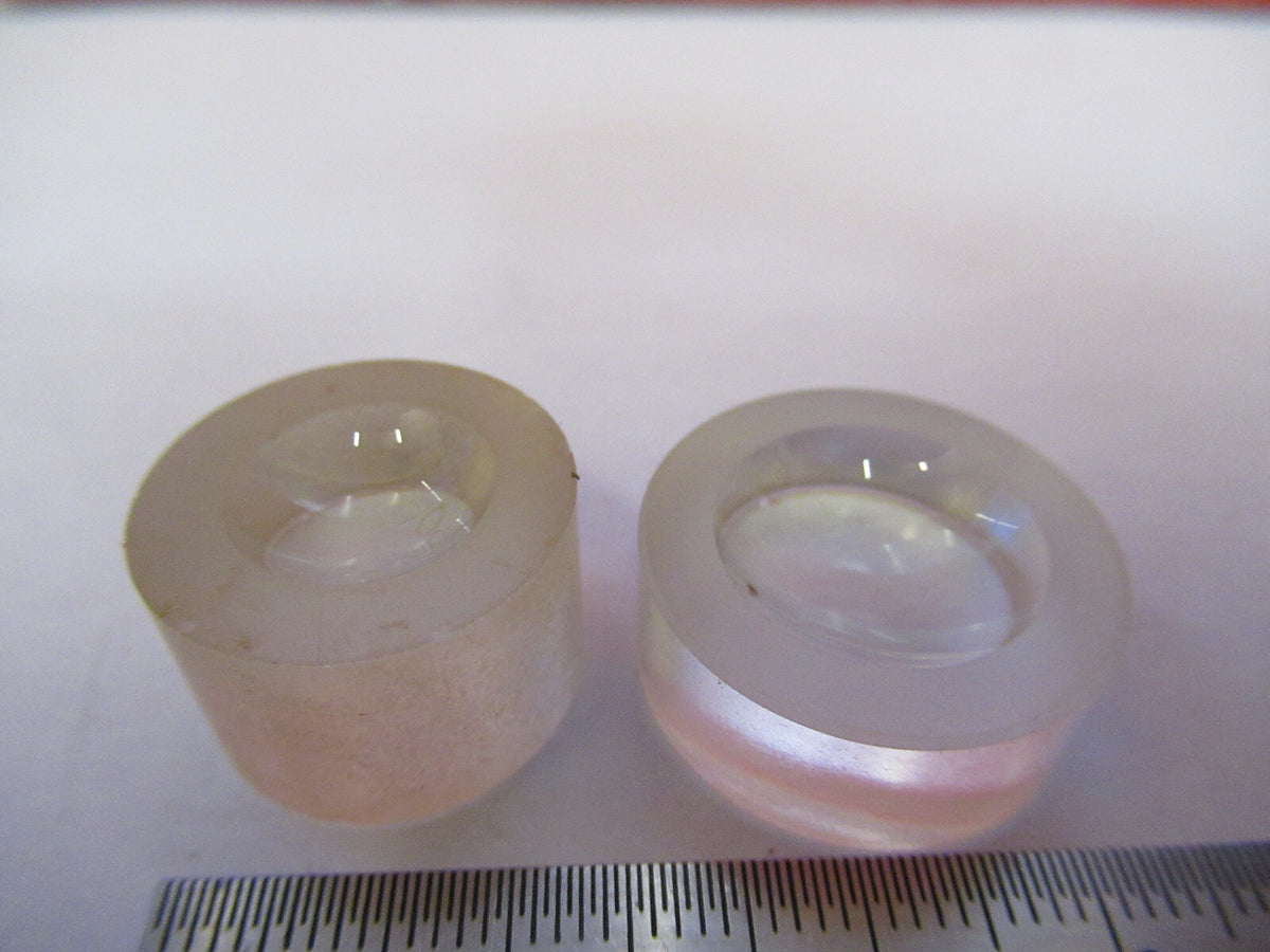 LOT 2ea OPTICAL GLASS LENS PLANO CONCAVE PL-CC OPTICS X3-B-56