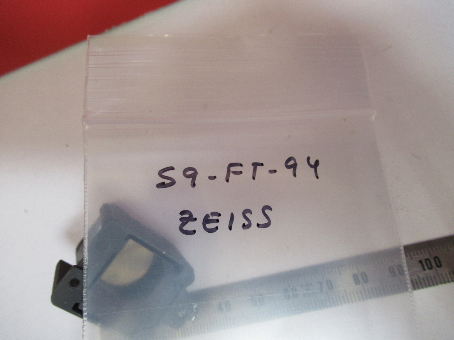 OPTICAL PRISM ZEISS GERMANY HEAD MICROSCOPE PART AS PICTURED S9-FT-94
