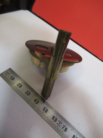 ANTIQUE BRASS UK CONDENSER ASSEMBLY BECK MICROSCOPE AS PICTURED &F8-A-55