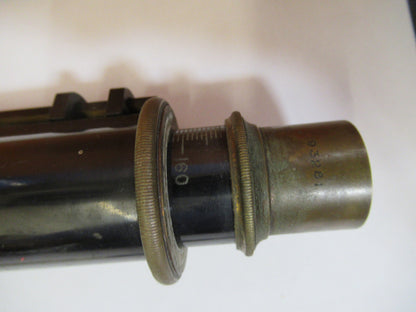 Antique Bausch & Lomb Brass Tubus + Nosepiece Microscope Part