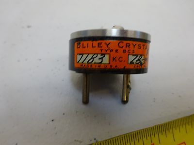 ANTIQUE QUARTZ RADIO WWII CRYSTAL BC3 BLILEY 7183 KC FREQUENCY CONTROL #K6-96